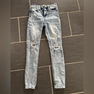 Distressed Light Blue Jeans size 24